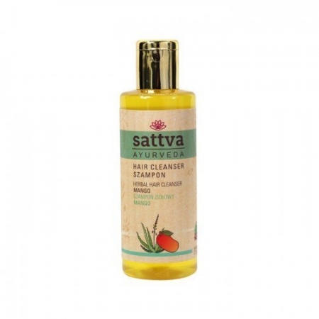 SATTVA AYURVEDA Szampon do włosów nawilżający Mango łagodny 210ml